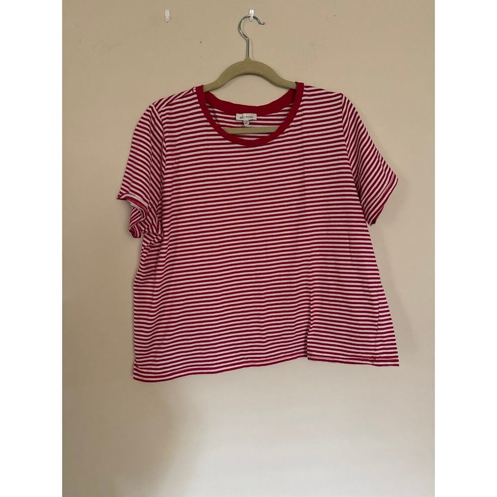 Ella Moss XXL Striped red shirt